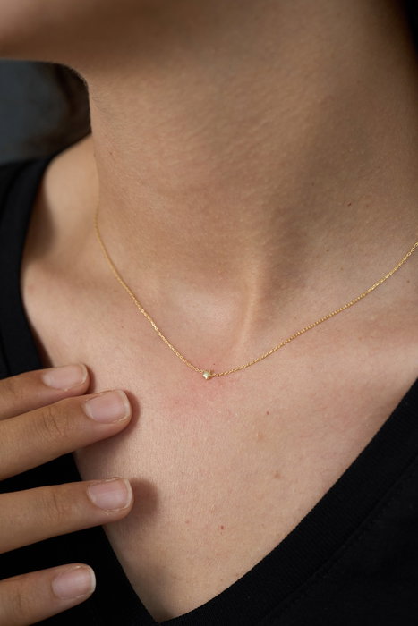 Heliophilia Silver Collar de Plata de Ley 925 en Oro, Talla Única